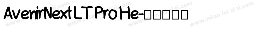 AvenirNext LT Pro He字体转换